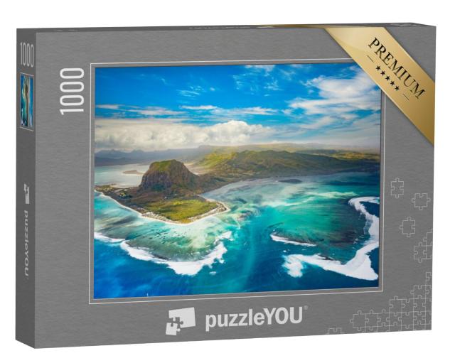 Puzzel 1000 stukjes „Onderwater waterval in Mauritius“