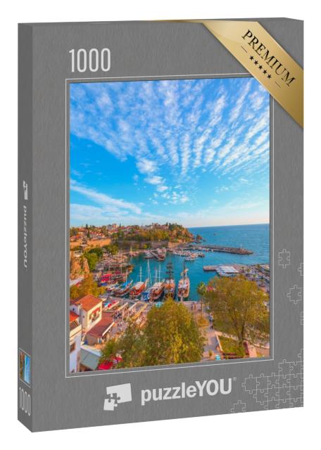Puzzle 1000 Teile „Hafen und Altstadt Kaleici in Antalya, Türkei“