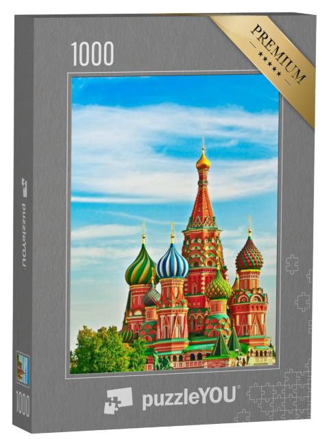 Puzzel 1000 stukjes „Kathedraal op het Rode Plein, Moskou“