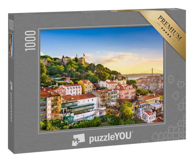 Puzzle 1000 Teile „Sao Jorge Schloss in Lissabon, Portugal“