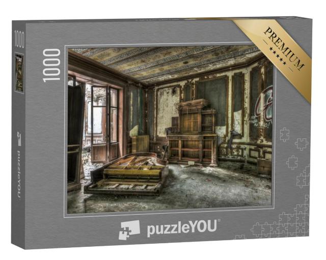 Puzzel 1000 stukjes „Verwoeste piano“