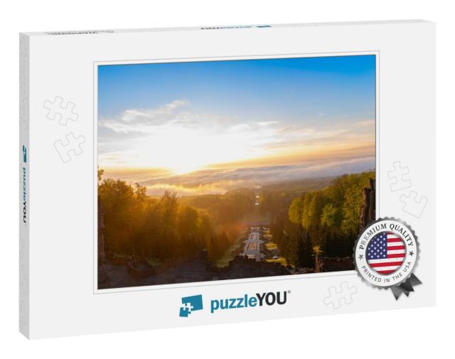 Sunrise Over Kassel Germany from the UNESCO World Heritag... Jigsaw Puzzle