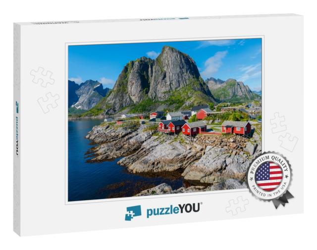 Lofoten Summer Landscape Lofoten is an Archipelago in the... Jigsaw Puzzle