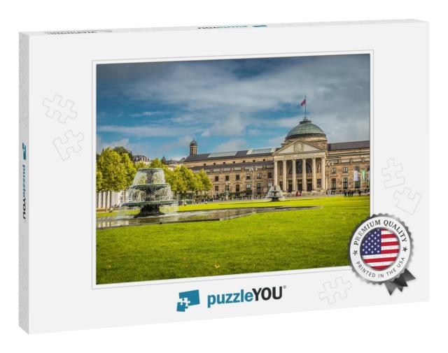 The Historic Kurhaus of Wiesbaden... Jigsaw Puzzle