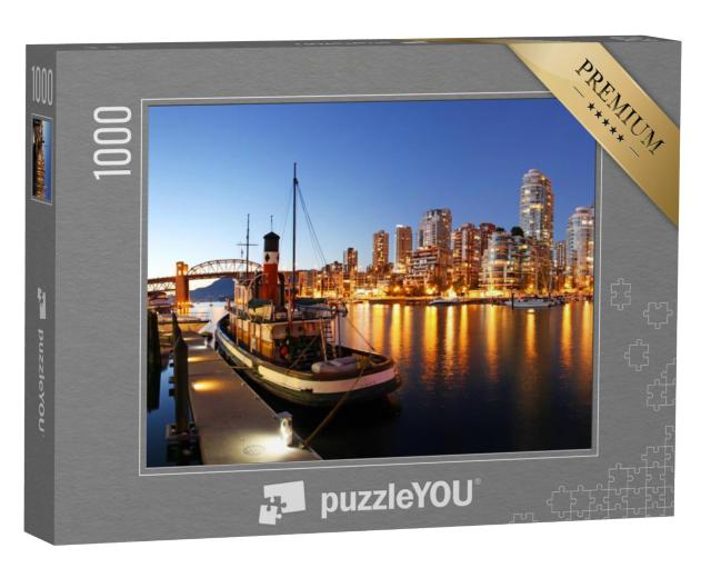 Puzzel 1000 stukjes „Vancouver bij schemering“