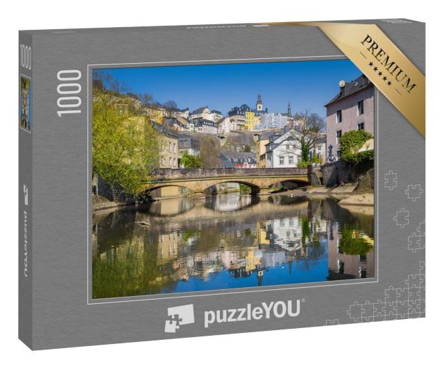 Puzzle 1000 Teile „Klassische Ansicht der berühmten Altstadt von Luxemburg-Stadt“