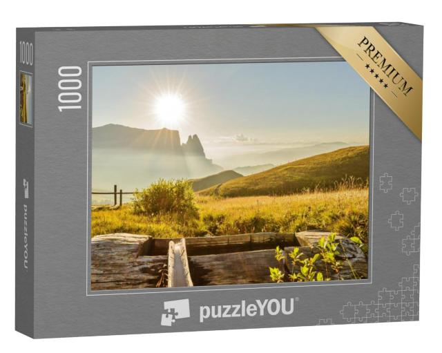 Puzzel 1000 stukjes „Sciliar op de Alpe di Siusi, Zuid-Tirol“