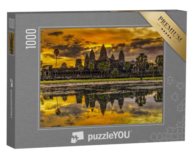 Puzzel 1000 stukjes „Zonsopgang boven Angkor Wat, Cambodja“