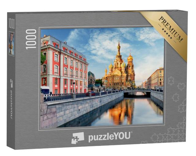 Puzzel 1000 stukjes „Kerk van de Verlosser, St. Petersburg, Rusland“