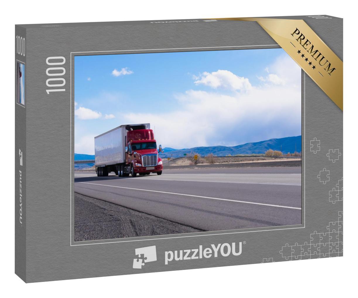 Puzzle 1000 Teile „Truck auf seiner Route durch Utah, USA“