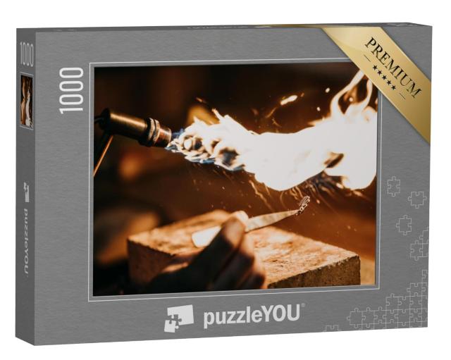 Puzzel 1000 stukjes „Goudsmeden, een ambacht“