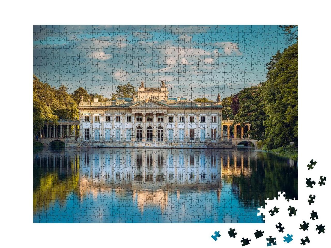 Puzzle 1000 Teile „Königlicher Palast im Lazienki Park, Warschau, Polen“