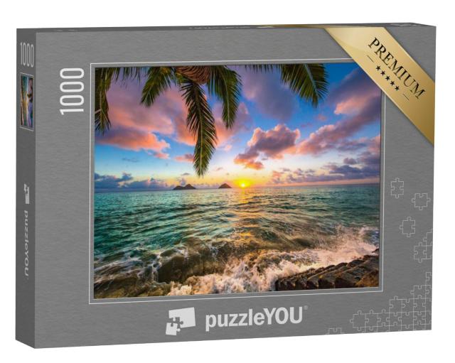 Puzzel 1000 stukjes „Prachtige zonsopgang boven Hawaï“