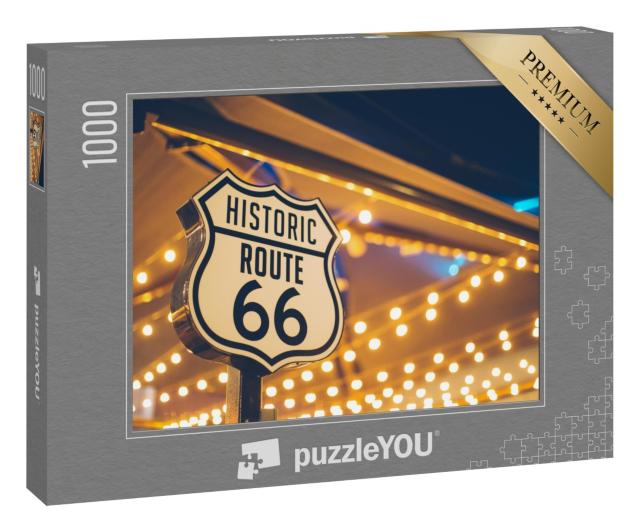 Puzzle „Route 66 Schild, Kalifornien, USA“