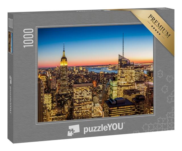 Puzzle 1000 Teile „Lichtermeer in New York “