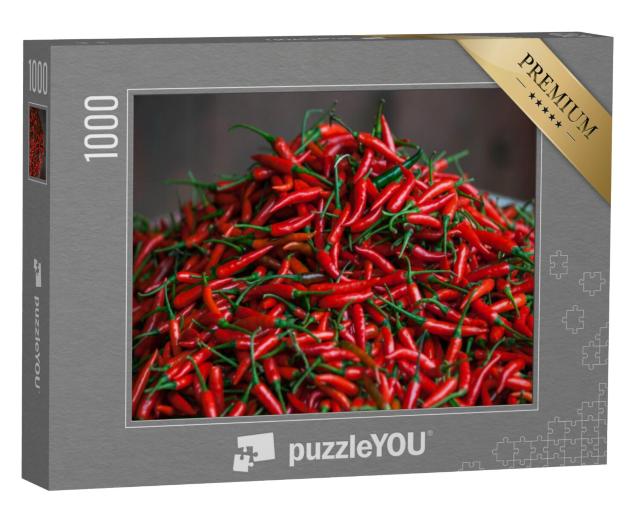 Puzzel 1000 stukjes „Verse hete chilipepers“