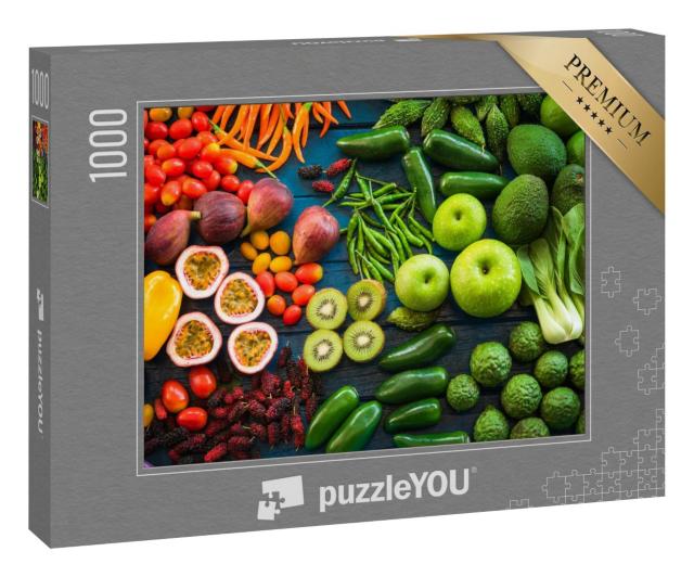 Puzzle 1000 Teile „Obst und Gemüse: vitaminreiche Ernährung“