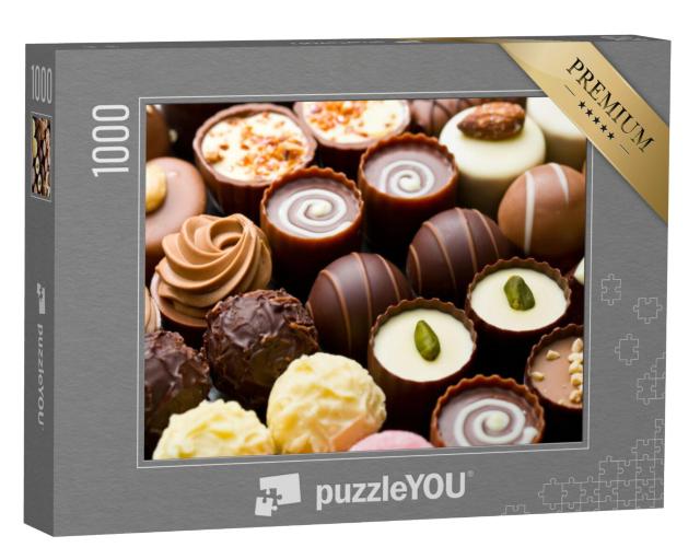 Puzzel 1000 stukjes „Verleidelijke chocoladepralines“