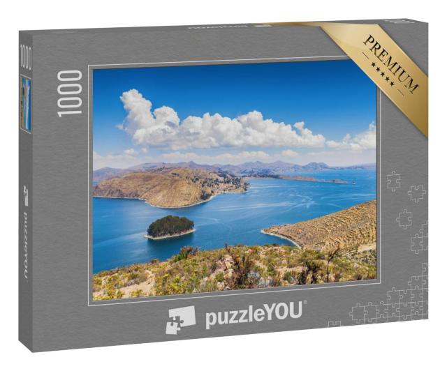 Puzzle 1000 Teile „Isla del Sol, Titicacasee, Bolivien“