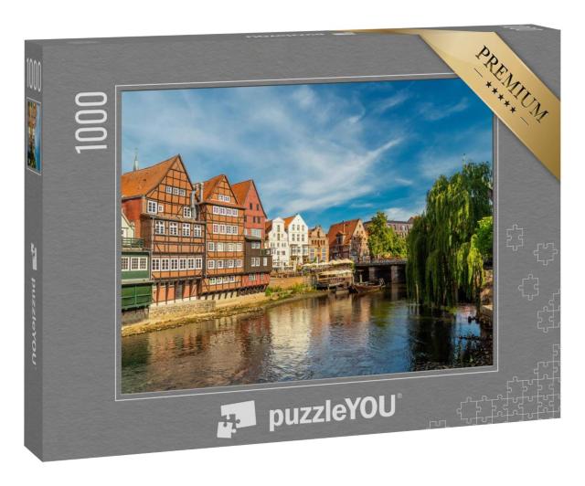 Puzzle 100 Teile „Ansicht von Lüneburg, Niedersachsen, Deutschland“
