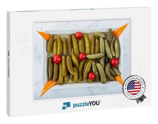 Turkish Cuisine Appetizers Pickled Cucumbers Read... Jigsaw Puzzle