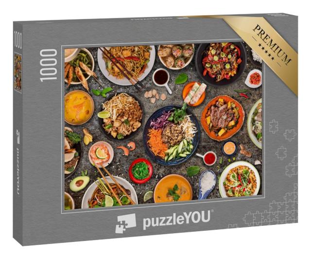 Puzzle 1000 Teile „Asiatisches Essen“