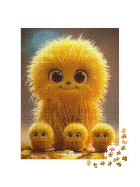 Puzzel 1000 stukjes „LITTLEMONSTERTIME: Sunny“