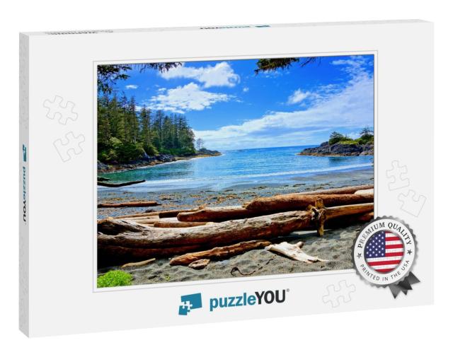 Blue Water & Skies Along the Coast of Pacific Rim Nationa... Jigsaw Puzzle