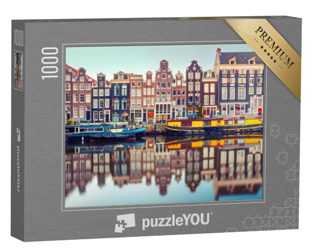 Puzzel 1000 stukjes „Amsterdamse gracht, Nederland“