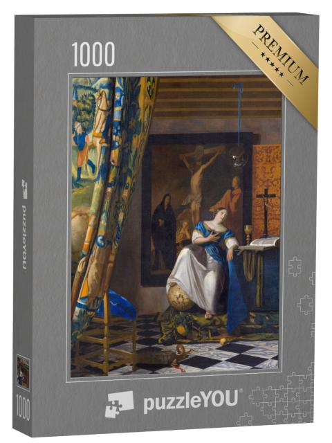 Puzzel 1000 stukjes „Johannes Vermeer - De allegorie van het geloof“