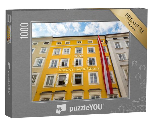 Puzzel 1000 stukjes „Geboorteplaats van Wolfgang Amadeus Mozart, Salzburg, Oostenrijk“