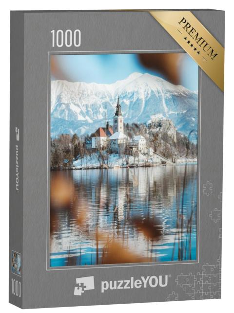 Puzzel 1000 stukjes „Uitzicht op Bled, Blejski otok, Slovenië“