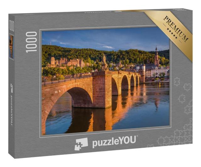 Puzzle 1000 Teile „Heidelberg im Sonnenuntergang“