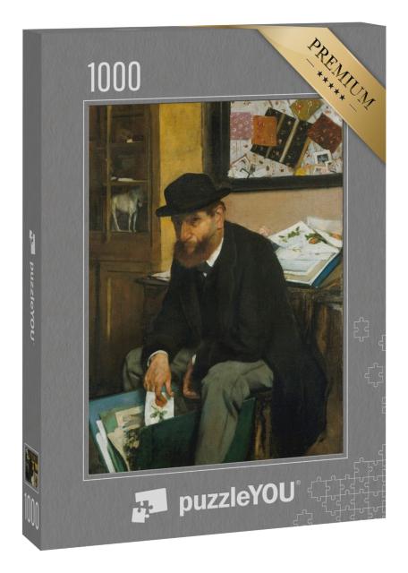 Puzzle 1000 Teile „Edgar Degas - Der Sammler von Druckschriften“