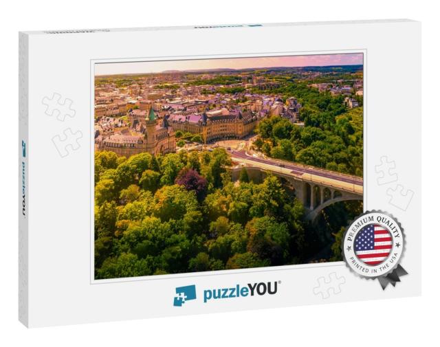 Panoramic Aerial View of Adolph Bridge, Fort Burbon & Mus... Jigsaw Puzzle