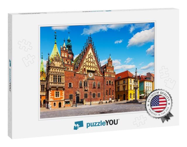 Scenic Summer View of the Ancient City Hall Building At t... Jigsaw Puzzle