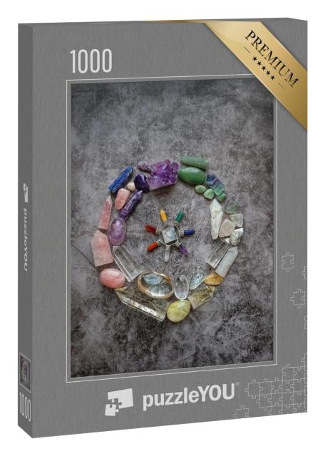 Puzzle 1000 Teile „Esoterik: Edelsteine und Mineralien“