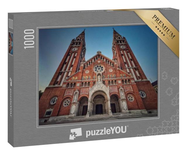 Puzzle 1000 Teile „Eine der Schönheiten Ungarns ist die Kathedrale von Szeged“