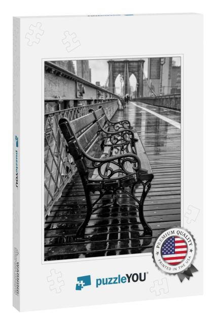 Brooklyn Bridge in New York. Usa... Jigsaw Puzzle
