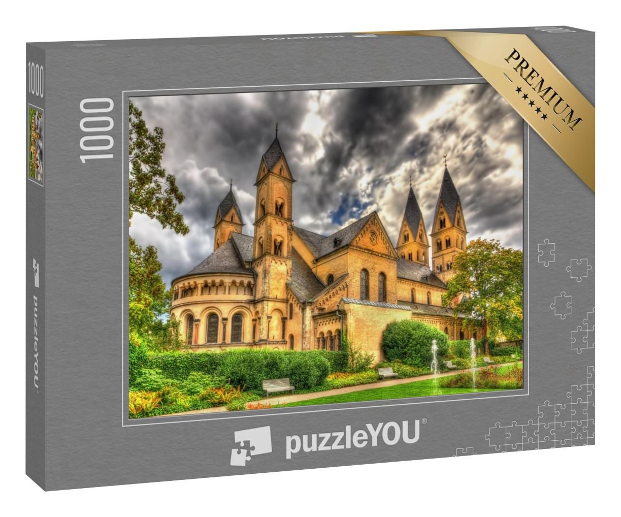 Puzzle 1000 Teile „Basilika St. Kastor in Koblenz, Deutschland“
