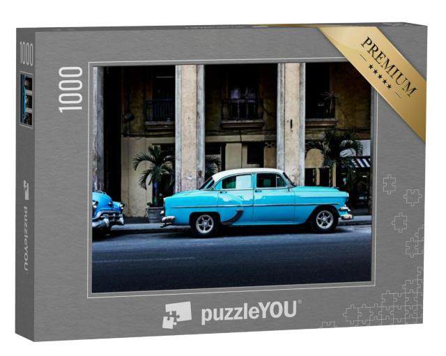 Puzzel 1000 stukjes „Oldtimers in Havana, hoofdstad van Cuba“