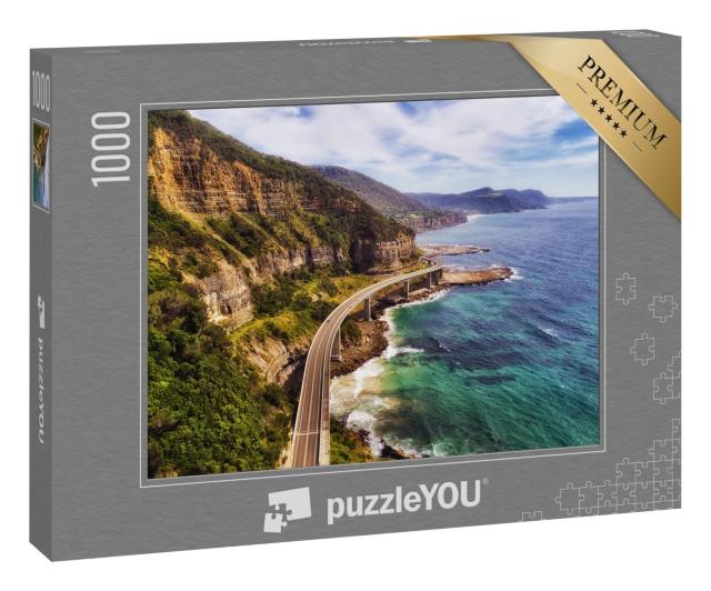 Puzzle 1000 Teile „Seeklippenbrücke auf dem Grand Pacific Drive, Australien“