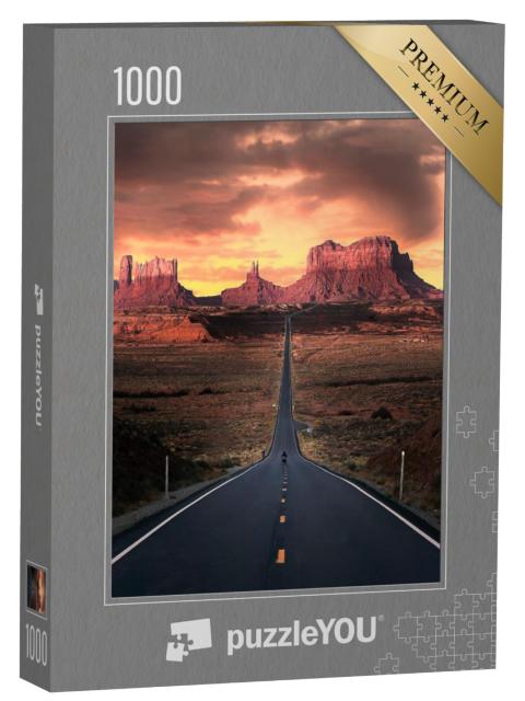 Puzzel 1000 stukjes „Monument Valley, Utah, Verenigde Staten“