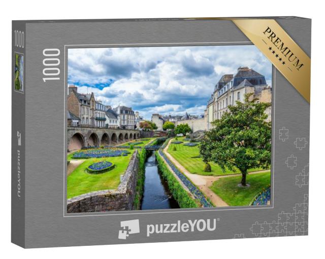 Puzzel 1000 stukjes „Vannes, een middeleeuwse stad in Bretagne, Frankrijk“