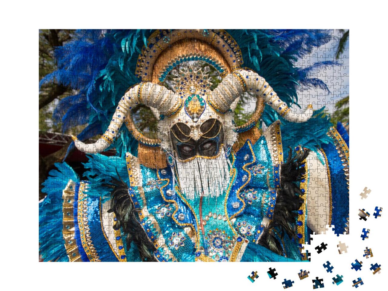 Puzzle 1000 Teile „Karneval von La Vega, Dominikanische Republik“