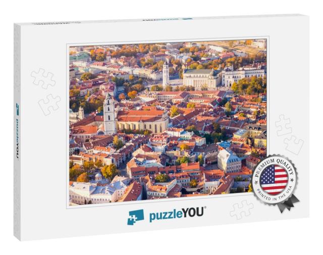 Aerial View of Vilnius, Lithuania... Jigsaw Puzzle
