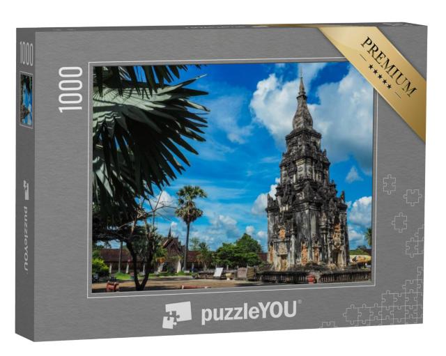 Puzzel 1000 stukjes „That Ing Hang Muang Kraisorn, provincie Savannakhet, Laos“