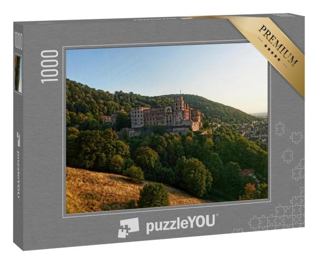 Puzzle 1000 Teile „Heidelberger Schloss in der berühmten Stadt am Neckar“