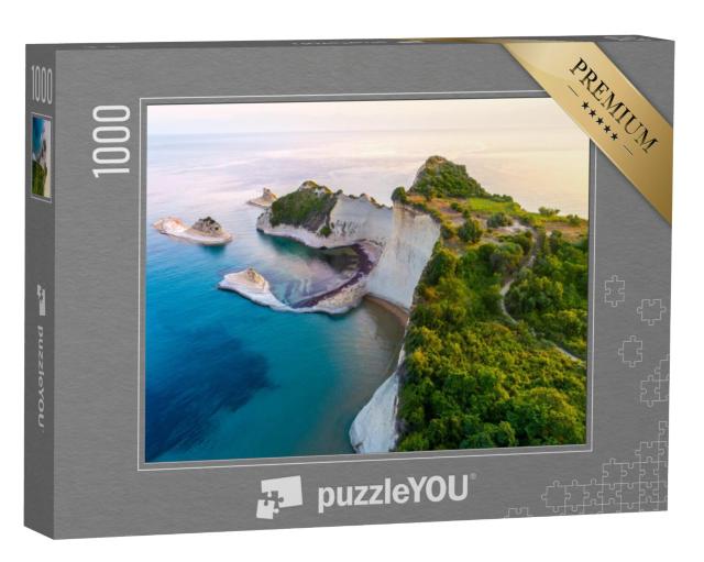 Puzzel 1000 stukjes „Prachtig uitzicht op Kaap Drastis, Corfu, Griekenland“