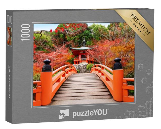 Puzzel 1000 stukjes „Kyoto Daigoji Tempel in Japanse herfst“